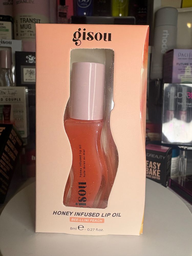 Honey Infused Lip Oil Bee-Llini Peach