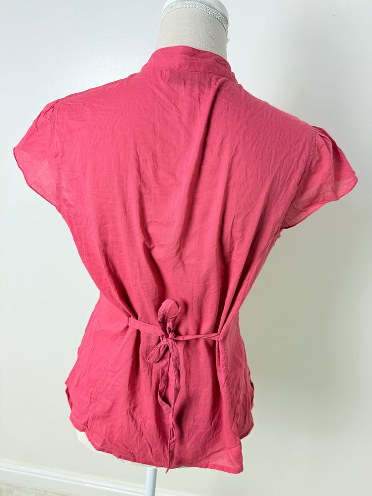 Just Elegance Pink Button-Up Blouse 3