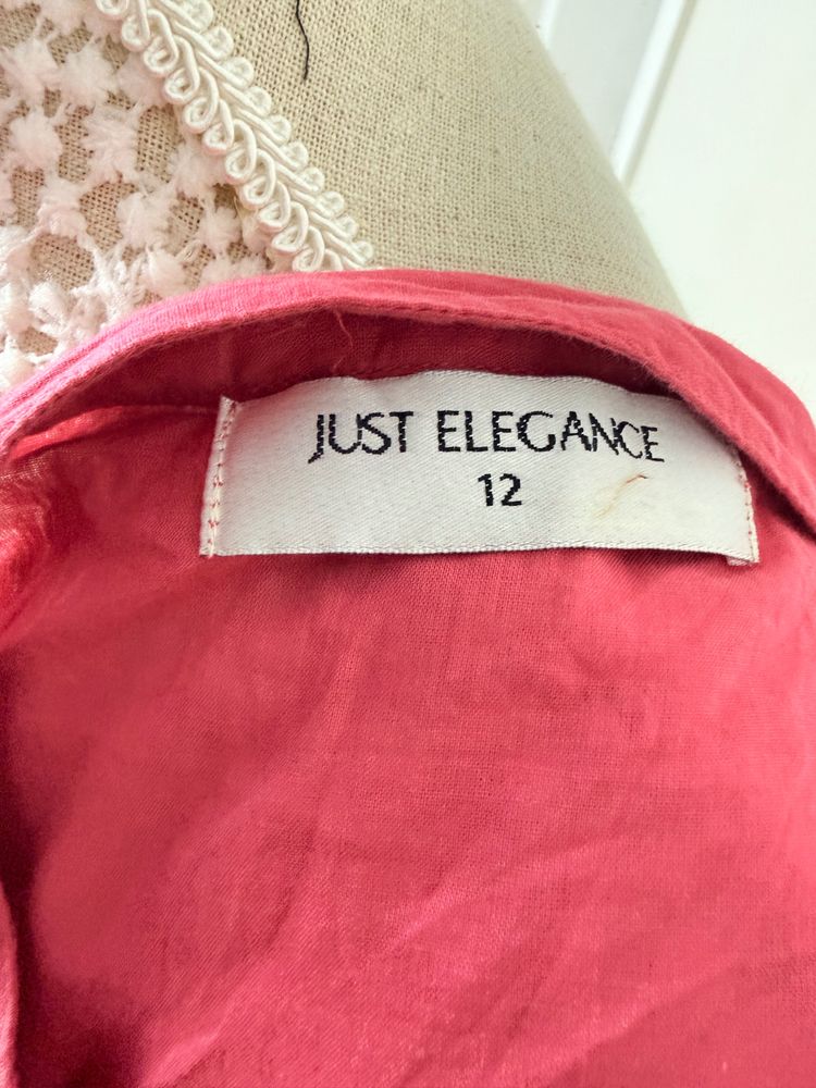 Just Elegance Pink Button-Up Blouse 5