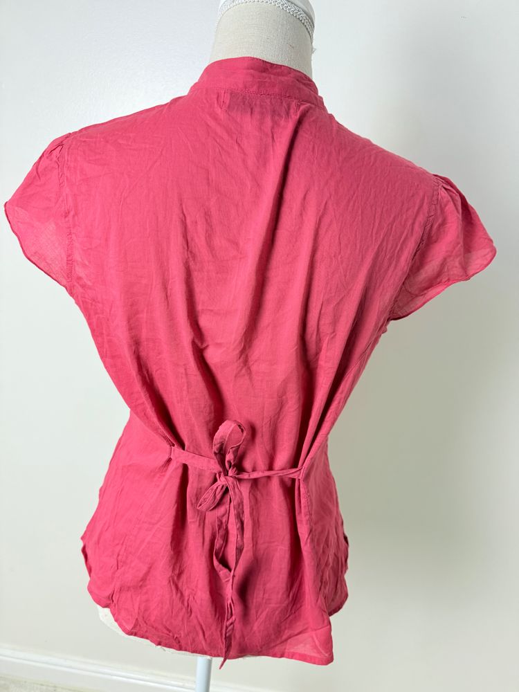 Just Elegance Pink Button-Up Blouse 4