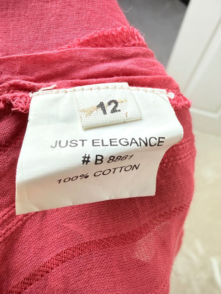 Just Elegance Pink Button-Up Blouse 6