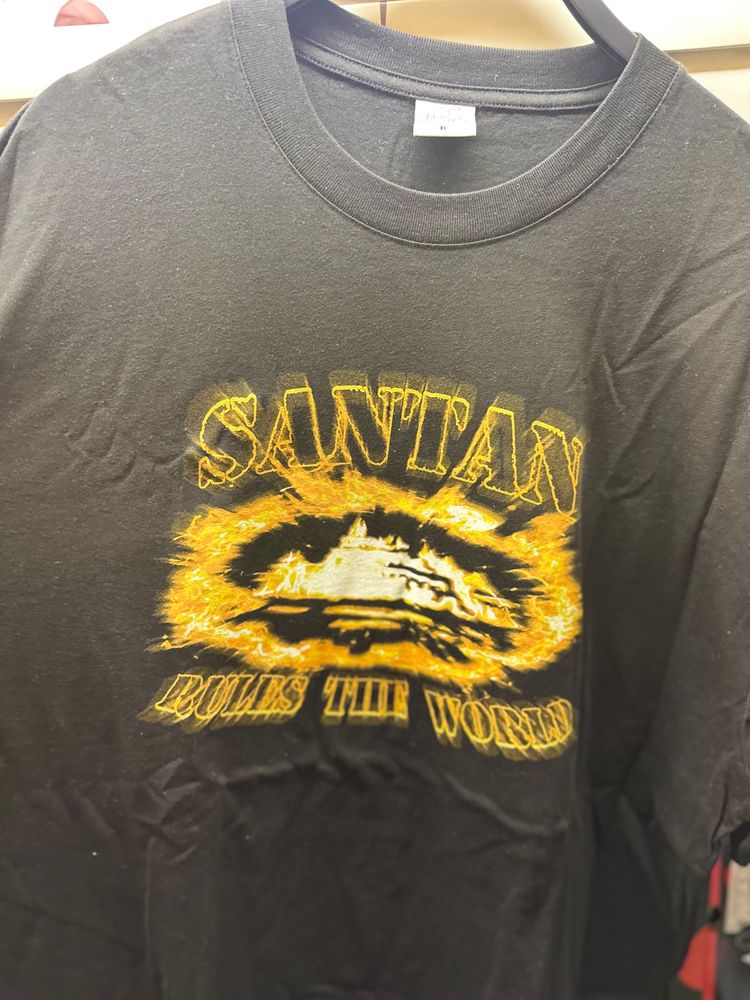 Corteiz SAINTIAN Graphic Tee – Black – Size XL imagen 2