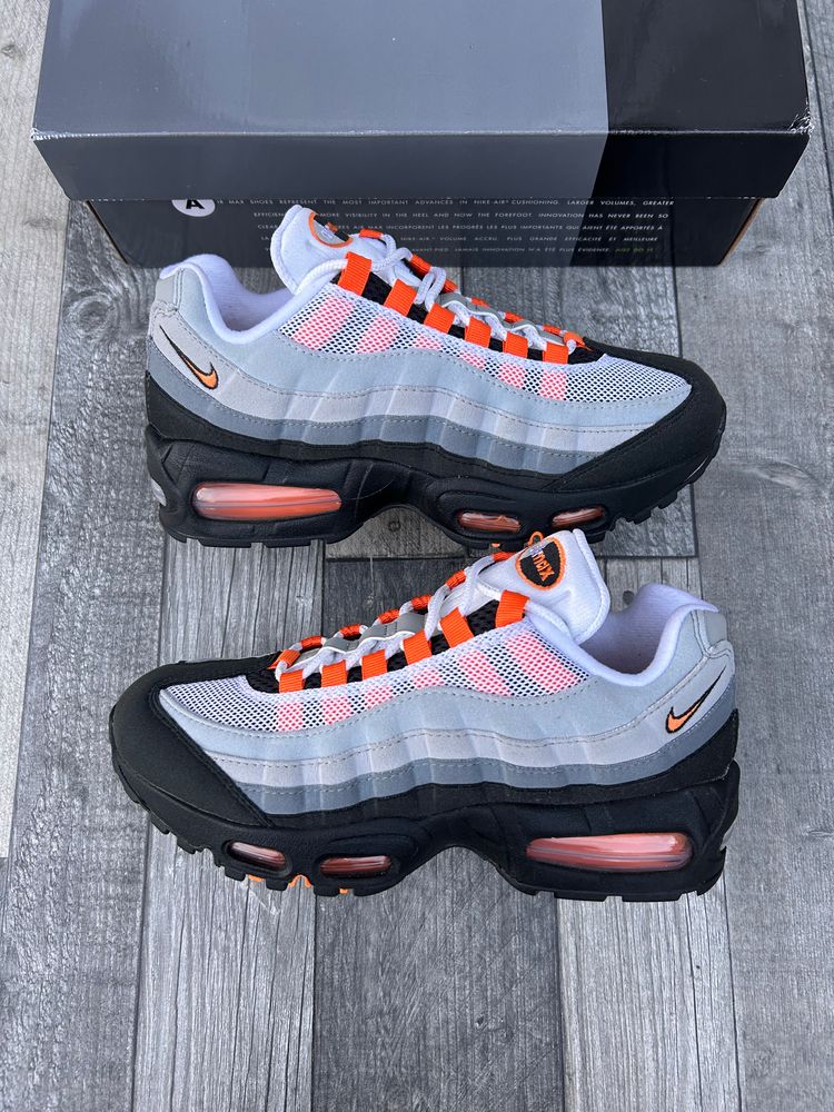 Nike Air Max 95 OG Big Bubble Trainers - ‘Orange Mandarin’ - Size UK 5 