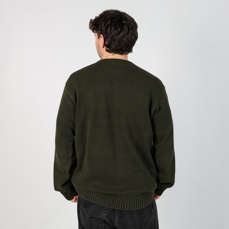 Dark Green y2ks Tommy Hilfiger Knit Sweatshirt (L) image 3