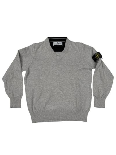 Stone Island Junior Badge Sweatshirt - Grey (749333174)