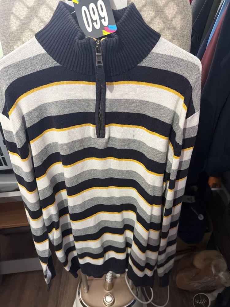 99 - Nautica Striped Half-Zip Sweater