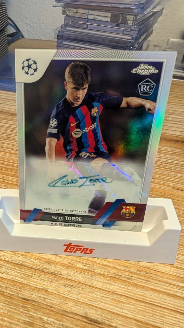 Pablo Torre RC Auto Topps Chrome UCC 2022/23