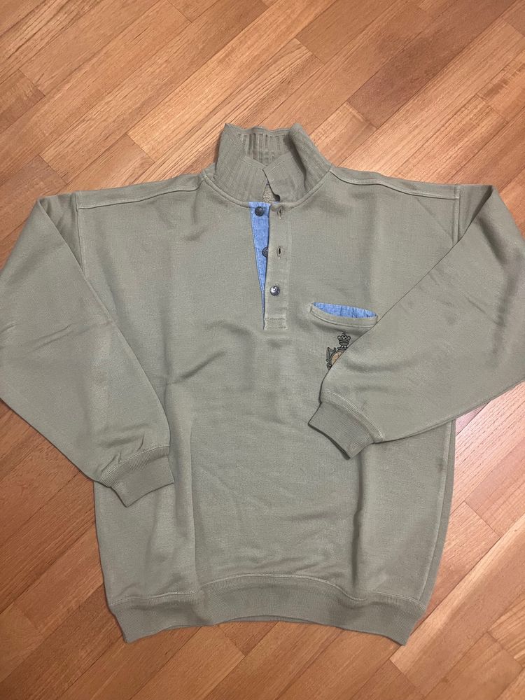 Other Beige Pullover Sweatshirt With Embroidered Crest product image