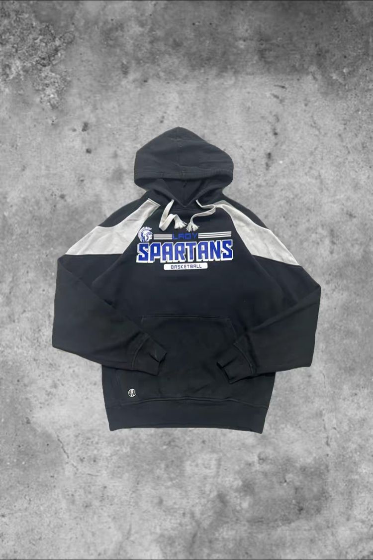 Other black hoodie with Spartans basketball print product image