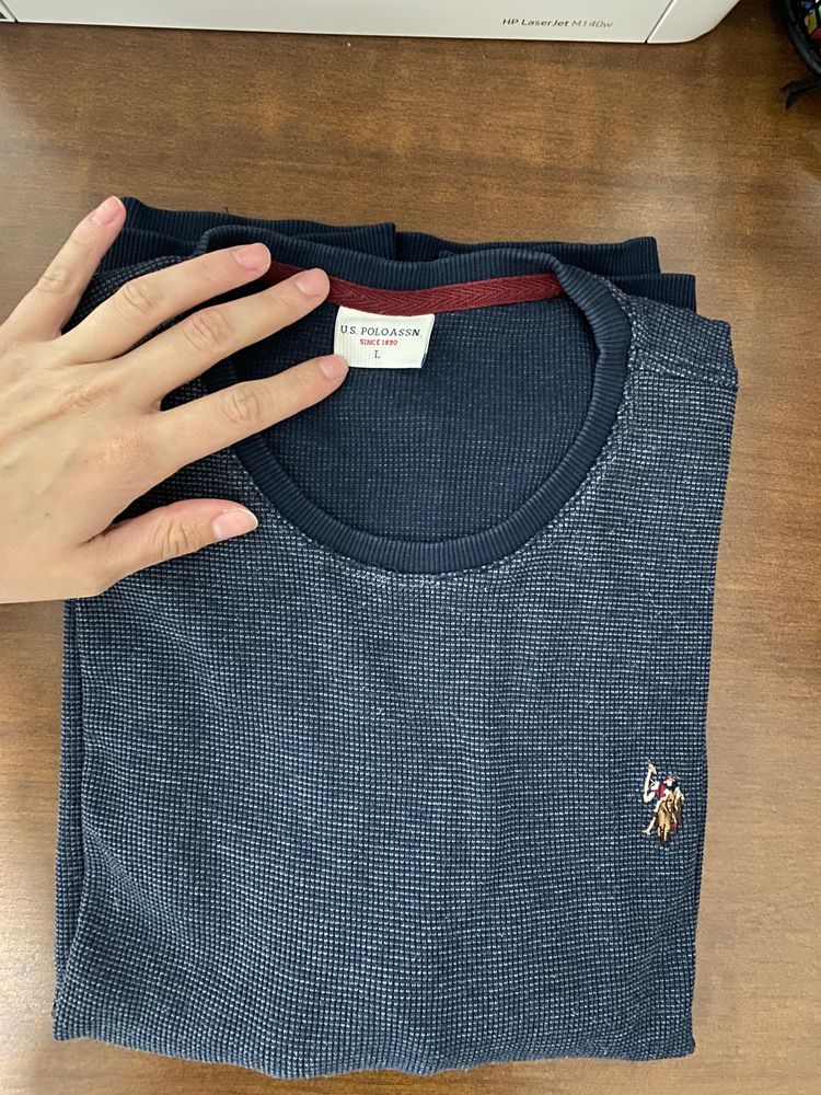 U.S. Polo Assn. Navy Blue Long Sleeve Shirt