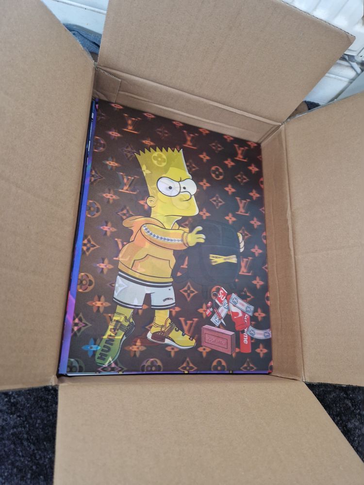 Immagine di Supreme Louis Vuitton ft Bart Simpson 3 in 1 lenticular 3D poster 3