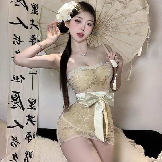 Strapless Mini Dress With Bow image 3