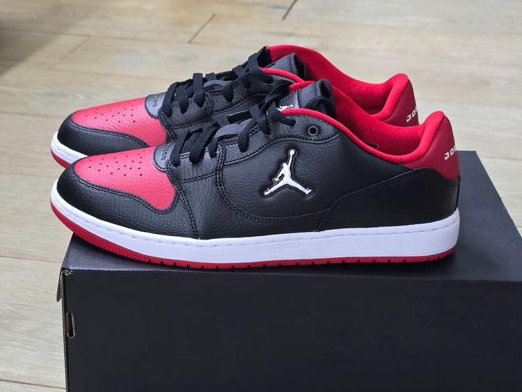 Jordan Court Connect Low Sneakers Jordan Court Connect Low black/red Lace-Up Low Top Men's UK 10, 11 Box IQ5698-003🔥 image 2