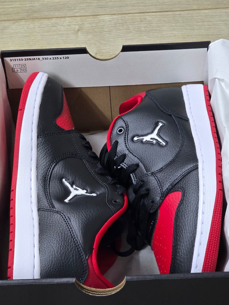Jordan Court Connect Low Sneakers Jordan Court Connect Low black/red Lace-Up Low Top Men's UK 10, 11 Box IQ5698-003🔥 image 6