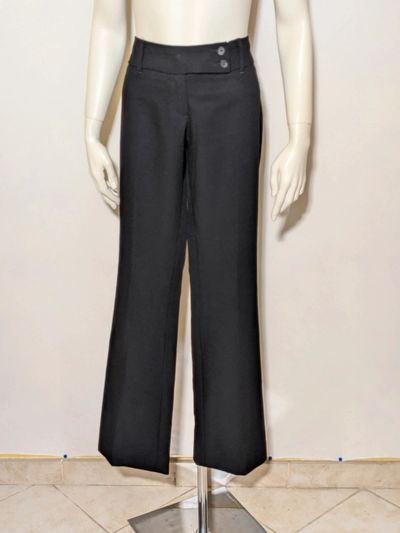 Pantaloni Neri Benetton Eleganti a Gamba Larga / Bootcut - Taglia 42 IT