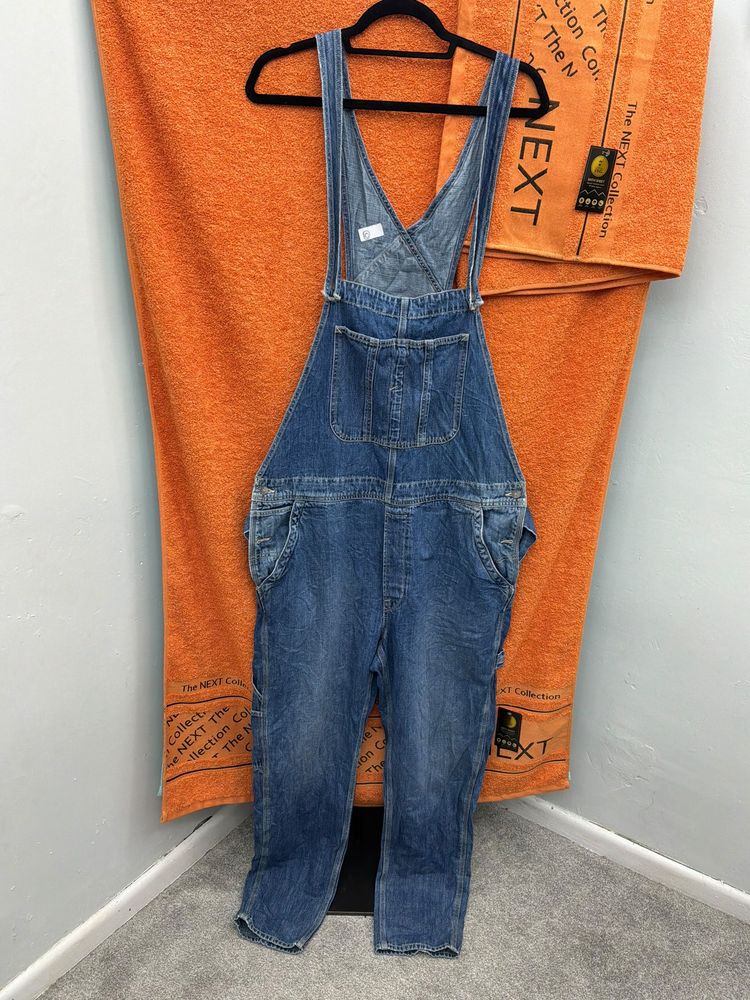 Black Denim Dungarees imagen 3