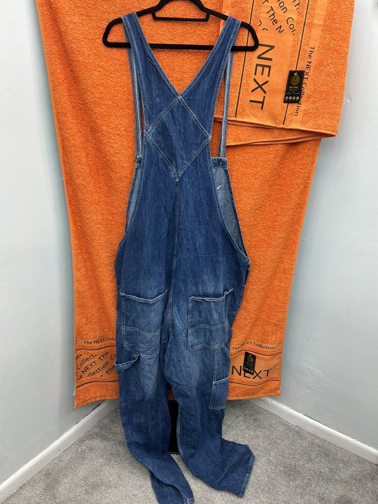 Black Denim Dungarees imagen 4