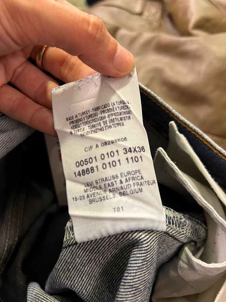 Immagine di Levi'S 501 Blue Denim Jeans anni 90 2