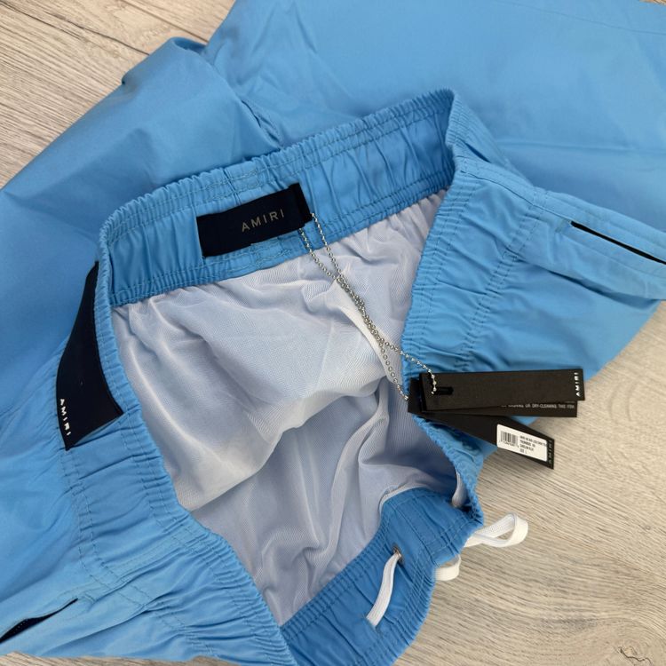 Amiri Men’s Baby Blue Swim Shorts 8