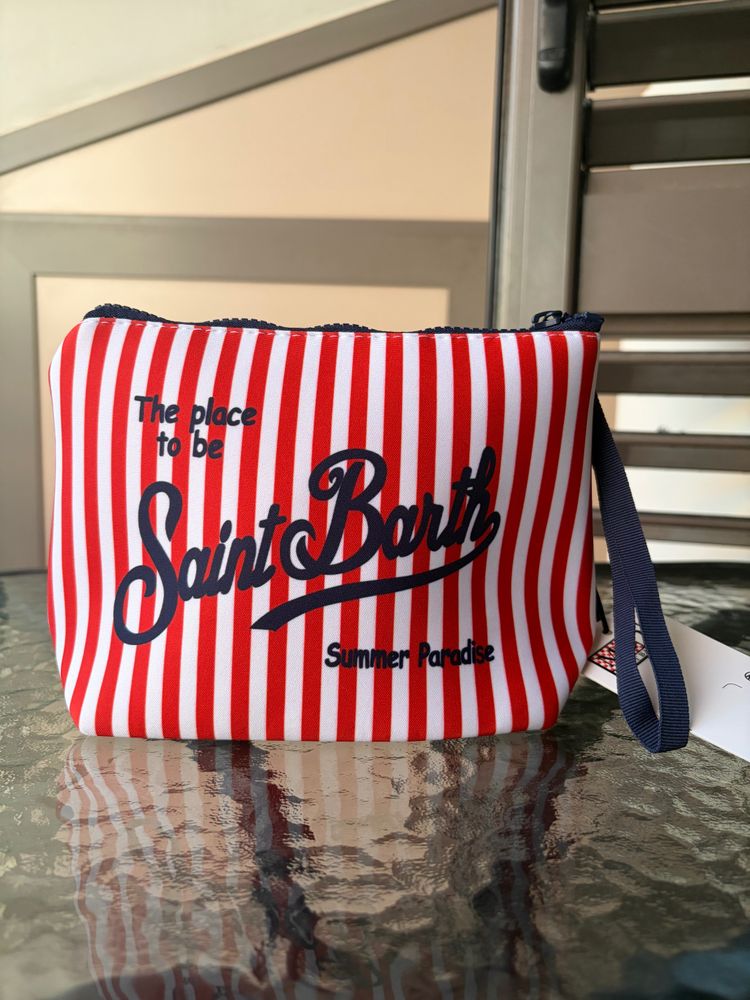 Mc2 Saint Barth Striped Pouch Bag imagen 1
