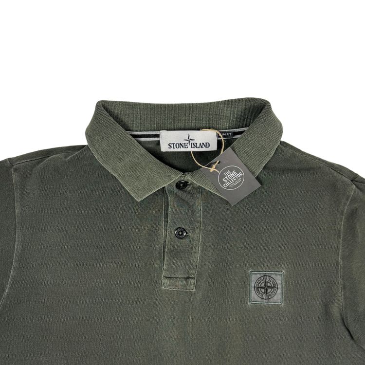 Polo Stone Island Verde oscuro manga corta - talla M imagen 3