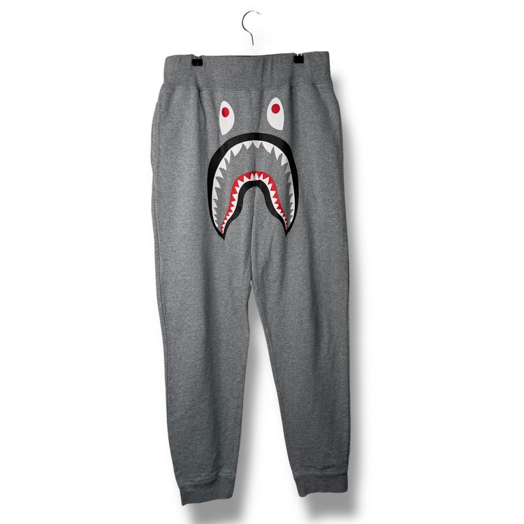 A Bathing Ape shark Sweatpants Grey, medium