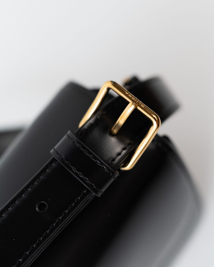 Celine Borsa Triomphe Classique Pelle di Vitello Lucida Nera — Pre-owned Autentica image 2