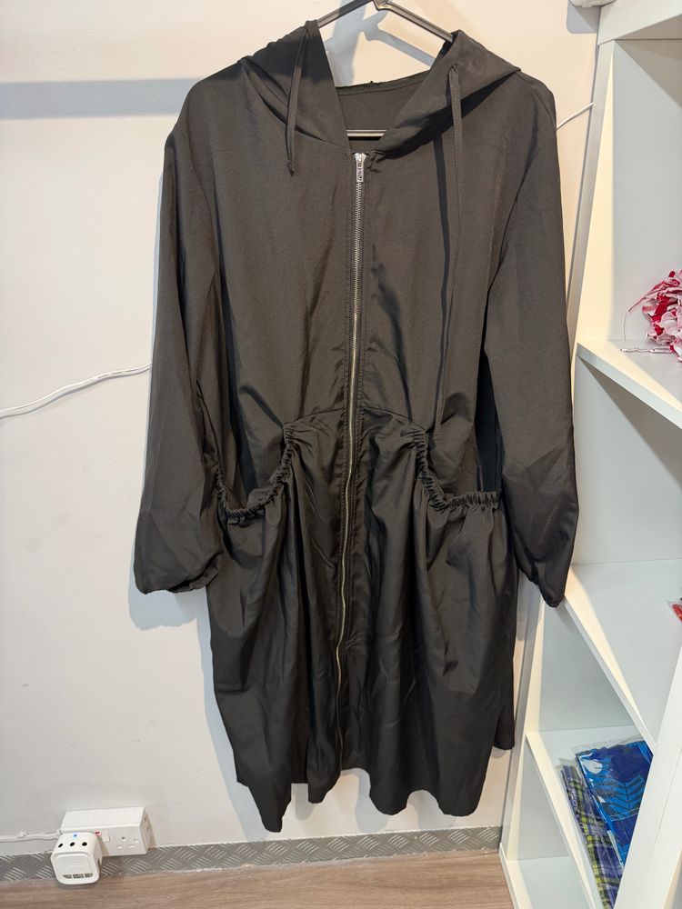 Other Black Hooded Zip-Up coat- Viral and trending product image