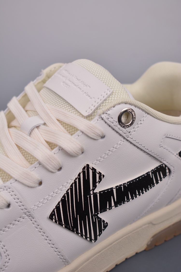 Off-White White Sneakers With Black Arrow Logo image 7