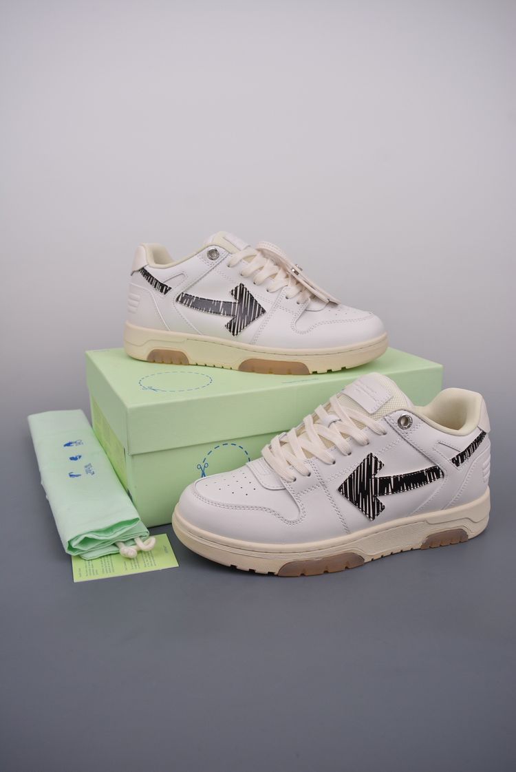 Off-White White Sneakers With Black Arrow Logo image 2
