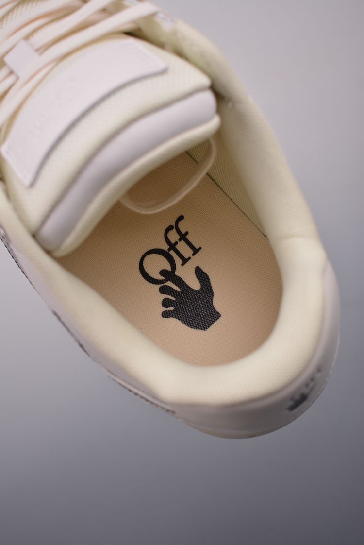 Off-White White Sneakers With Black Arrow Logo image 8