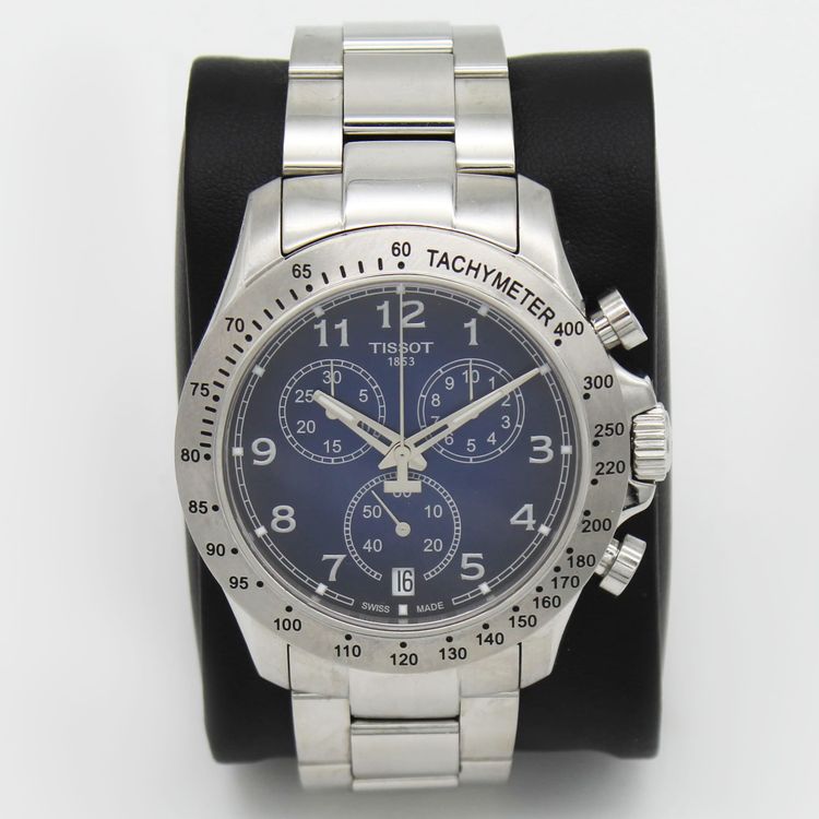 Men's Tissot V8 Chronograph Blue Dial Pre-owned T106.417.11.042.00