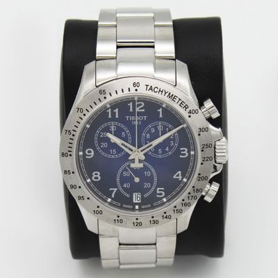 Men's Tissot V8 Chronograph Blue Dial Pre-owned T106.417.11.042.00