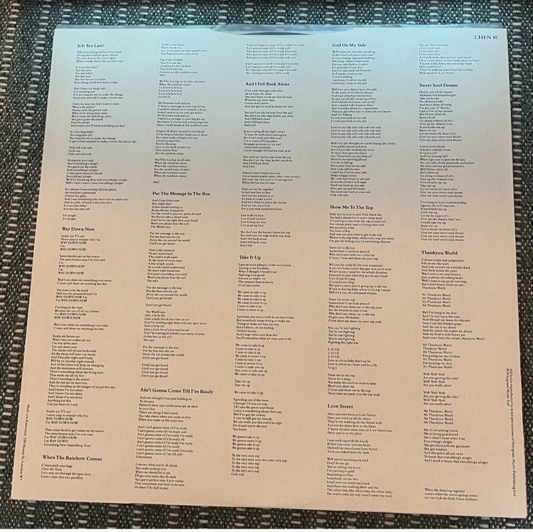 World Party Goodbye Jumbo Vinyl Record 5