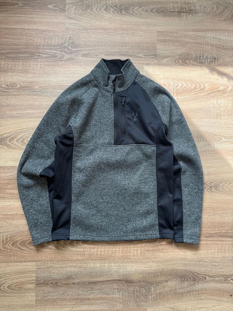 Dark Grey Spyder Fleece Quarter Zip (M)