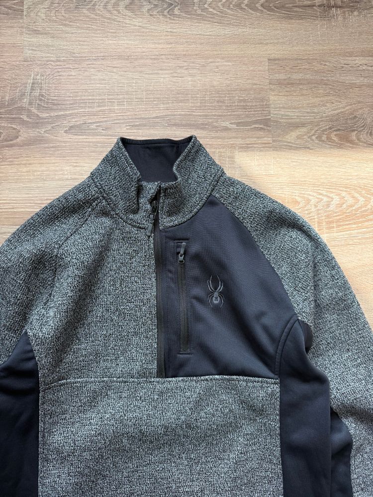 Dark Grey Spyder Fleece Quarter Zip (M) image 6