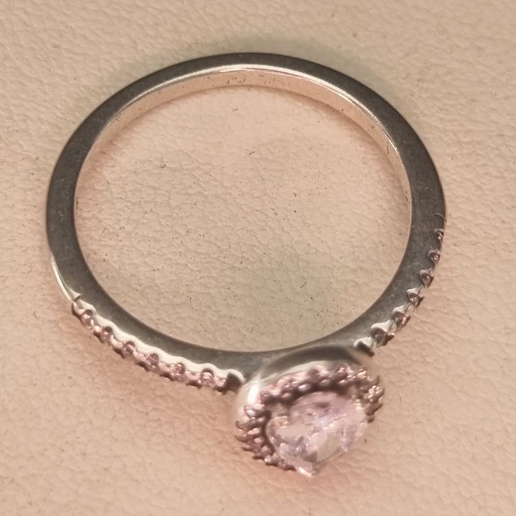 Silver Ring tear drop Shaped Stone