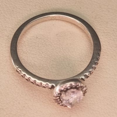 Silver Ring tear drop Shaped Stone