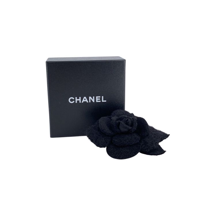 Chanel Vintage Cloth Brooch Camelia obraz 3