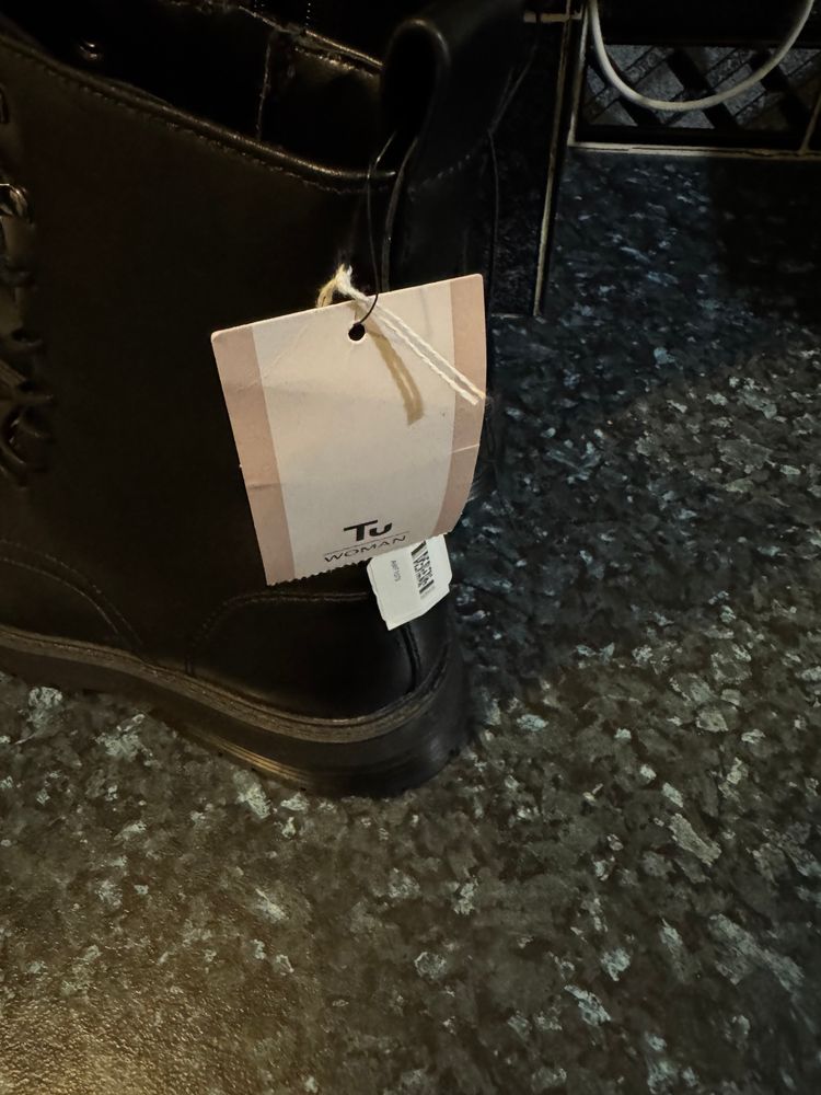 black lace-up boots 5
