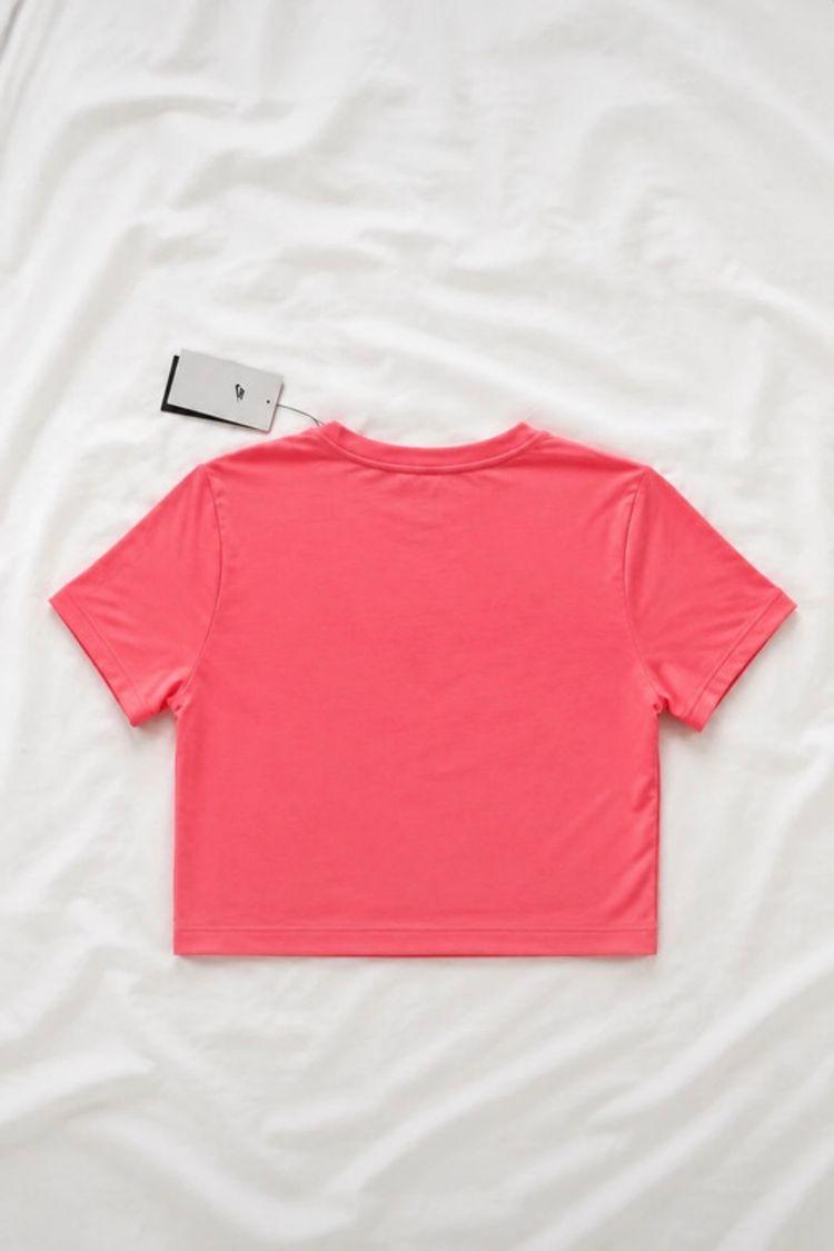 Nike Pink Cropped T-Shirt obraz 4