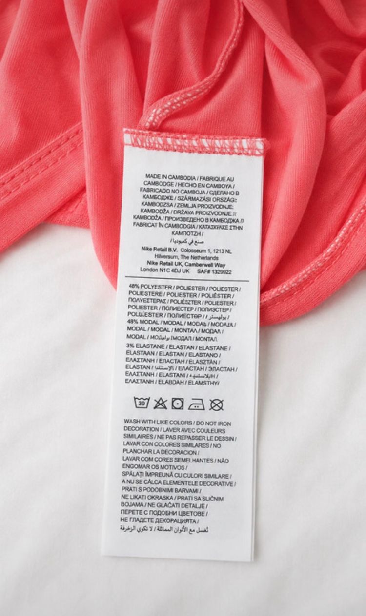 Nike Pink Cropped T-Shirt obraz 5