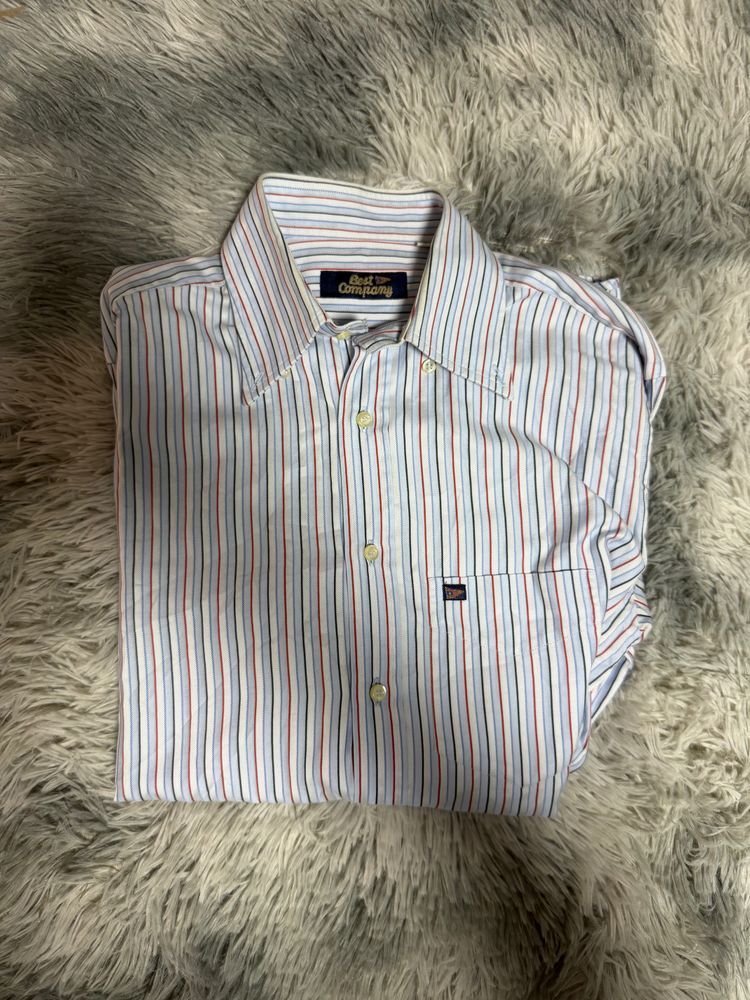 Best Company Striped Button-Up Shirt