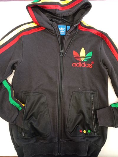 Adidas Black Zip-Up Hoodie