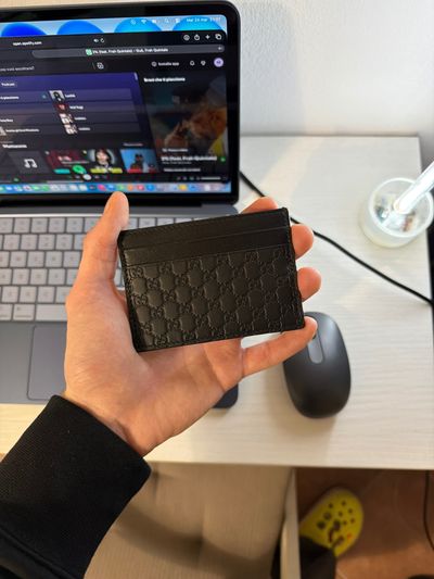 Black Cardholder Wallet gucci