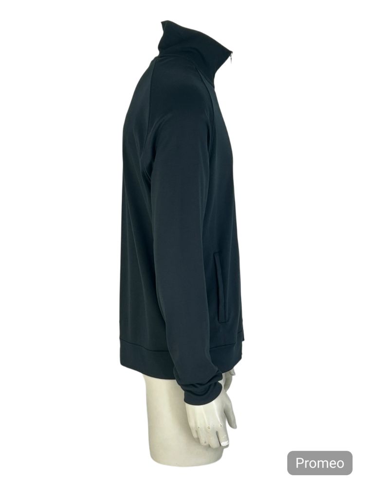 PRADA BLACK JERSEY ZIP UP CARDIGAN 4