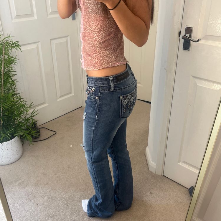 2000s y2k vintage denim flared bootcut jean 2