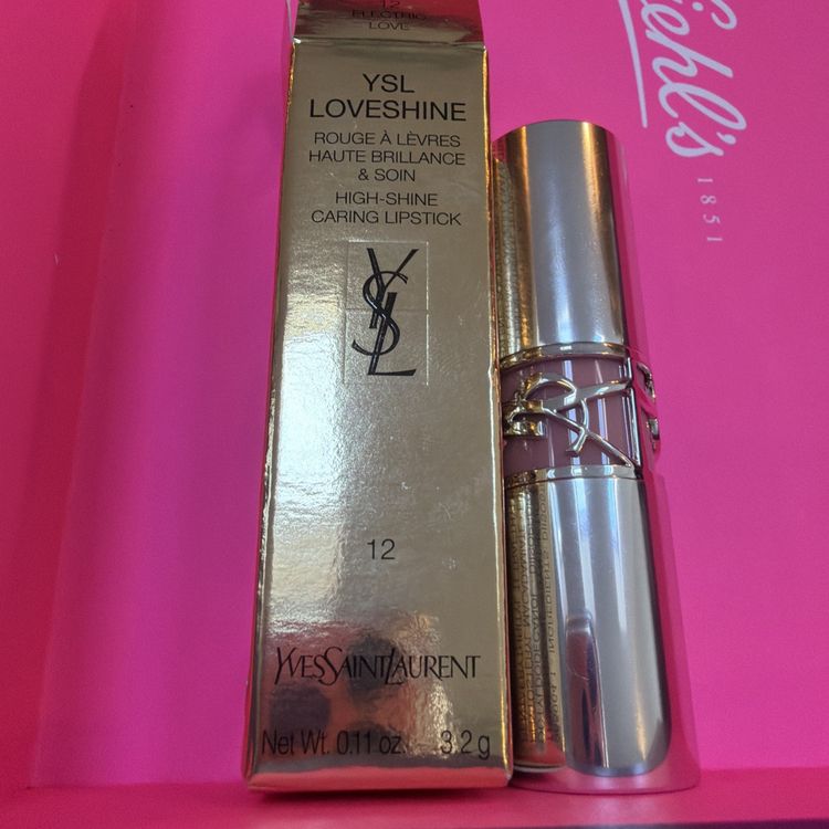 YSL Loveshine High-Shine Caring Lipstick 12 electric love Pink BNIB image 1