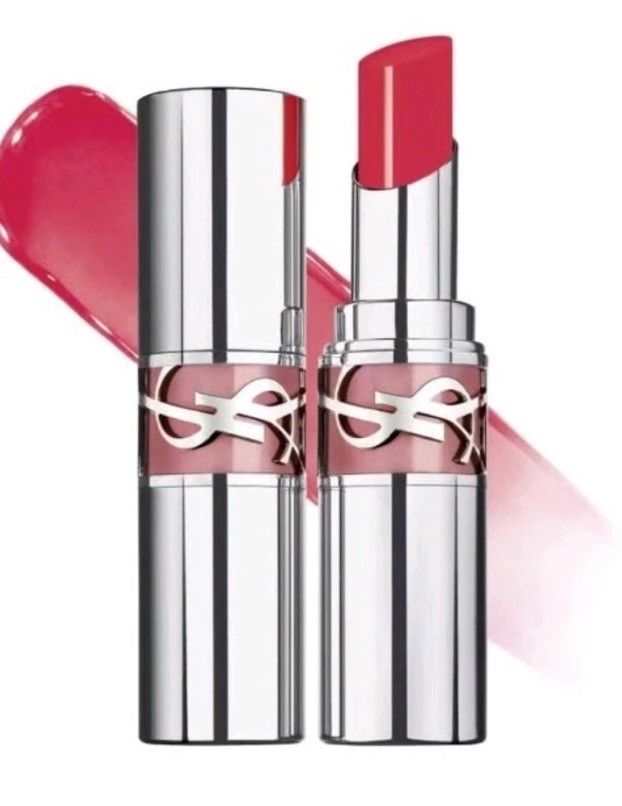 YSL Loveshine High-Shine Caring Lipstick 12 electric love Pink BNIB image 2