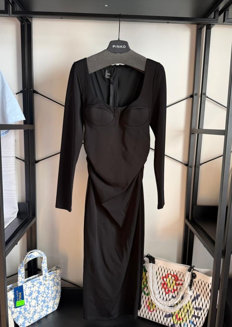 Pinko Black Long Sleeve Dress